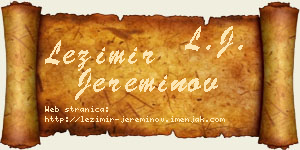 Ležimir Jereminov vizit kartica
